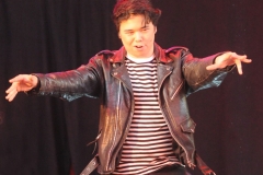 A.Tham as 'Chad' taking part in the Musical 'All Shook Up' at Dundalk Grammar School.