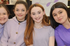 Ella Ryan, Lorelai Emadi, Caoilfhionn O'Reilly and Hayley Bolton at the Craft Fair in Dundalk Grammar School. Photo: Aidan Dullaghan/Newspics