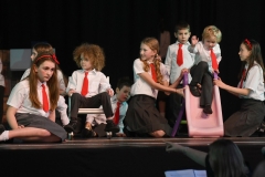 Playtime on stage in the Dundalk Grammar Junior School's production of 'Matilda'. Photo: Ken Finegan/www.newspics.ie