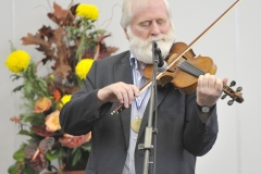 John Sheahan performing the 'Marino Waltz' during the prize day at Dundalk Grammar Junior School.