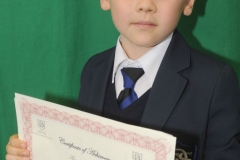 Ryan Babington at the prize giving day in Dundalk Grammar Junior School. Photo: Aidan Dullaghan/Newspics