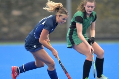 Natasha Swan, DGS controls well against Boyne at the official opening of the new hockey pitch in Dundalk Grammar School. Photo: Ken Finegan/www.newspics.ie