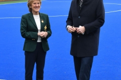 President of Hockey Ireland Ann Rosa with DGS Headmaster Jonathan Graham at the official opening of the new hockey pitch in Dundalk Grammar School. Photo: Ken Finegan/www.newspics.ie