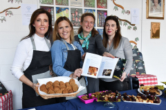 Aoife Lynch, Lorna Kane, Ann Bellew and Ciara Liffey members of the PTA selling their Christmas Cook Book at the Dundalk Grammar School Open Day. Picture Ken Finegan/Newspics