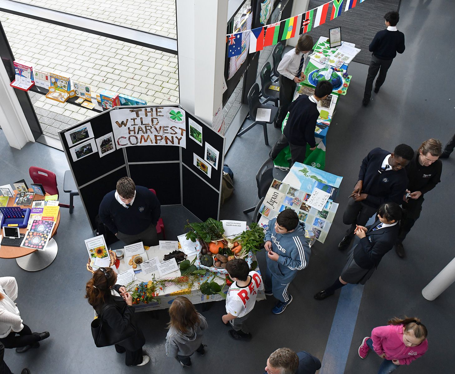 The wild harvest company on display, one of the many stands at the Dundalk Grammar School Open Day. Picture Ken Finegan/Newspics