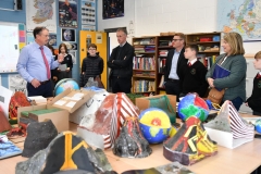 Teacher Brendan Corbett introduces visitors to the world of Geography at the Dundalk Grammar School Open Day. Photo: Ken Finegan/www.newspics.ie