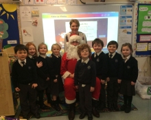 Santa visits the Junior School